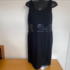 Michael Kors Italy Patent & Wool Cage DressSize 12